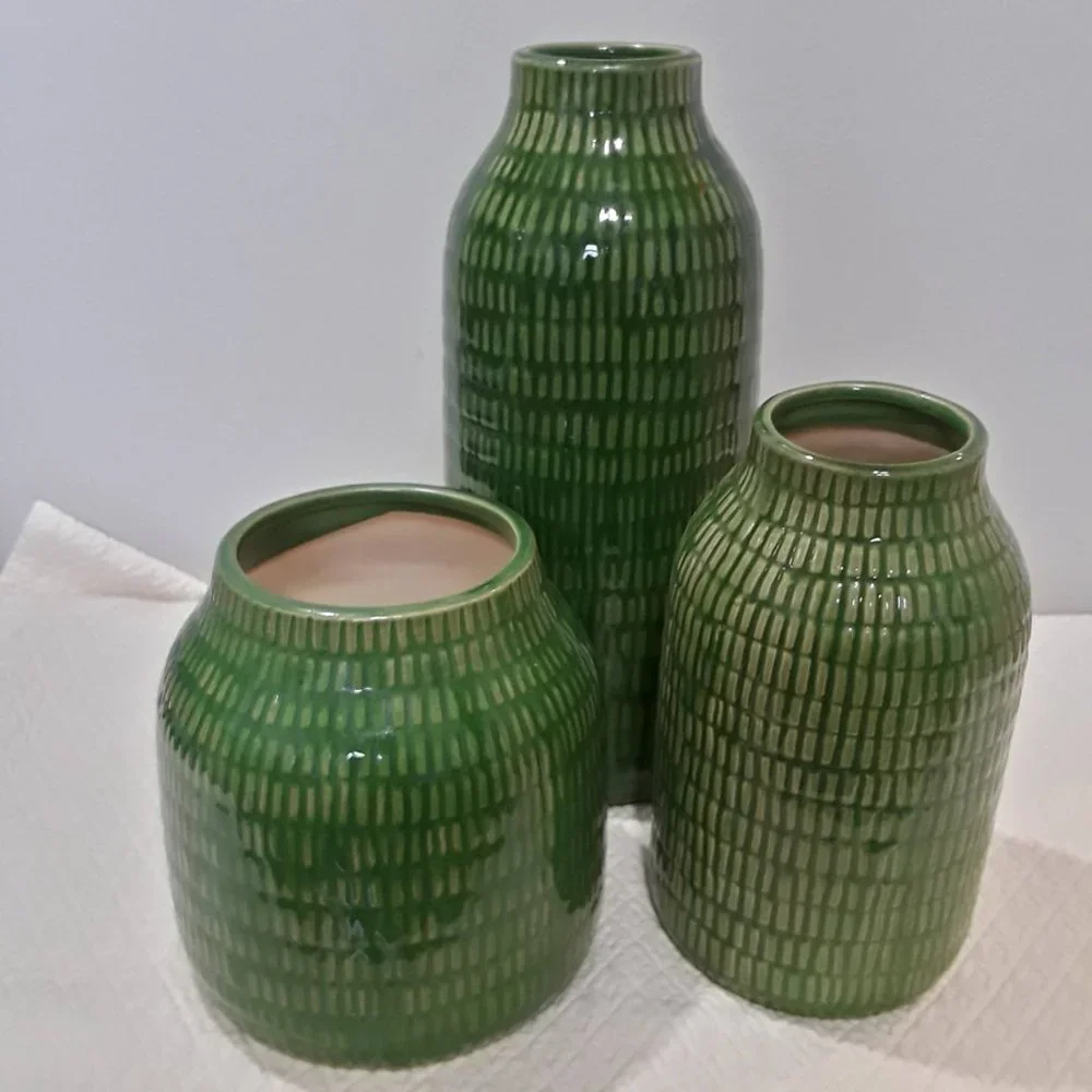 Crate & Barrel Verde Small Vase